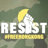 Resist Fight For Hong Kong Yellow Umbrella Movement Legacy Tie Dye Trucker Hat