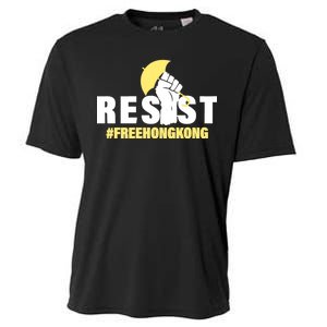 Resist Fight For Hong Kong Yellow Umbrella Movement Cooling Performance Crew T-Shirt