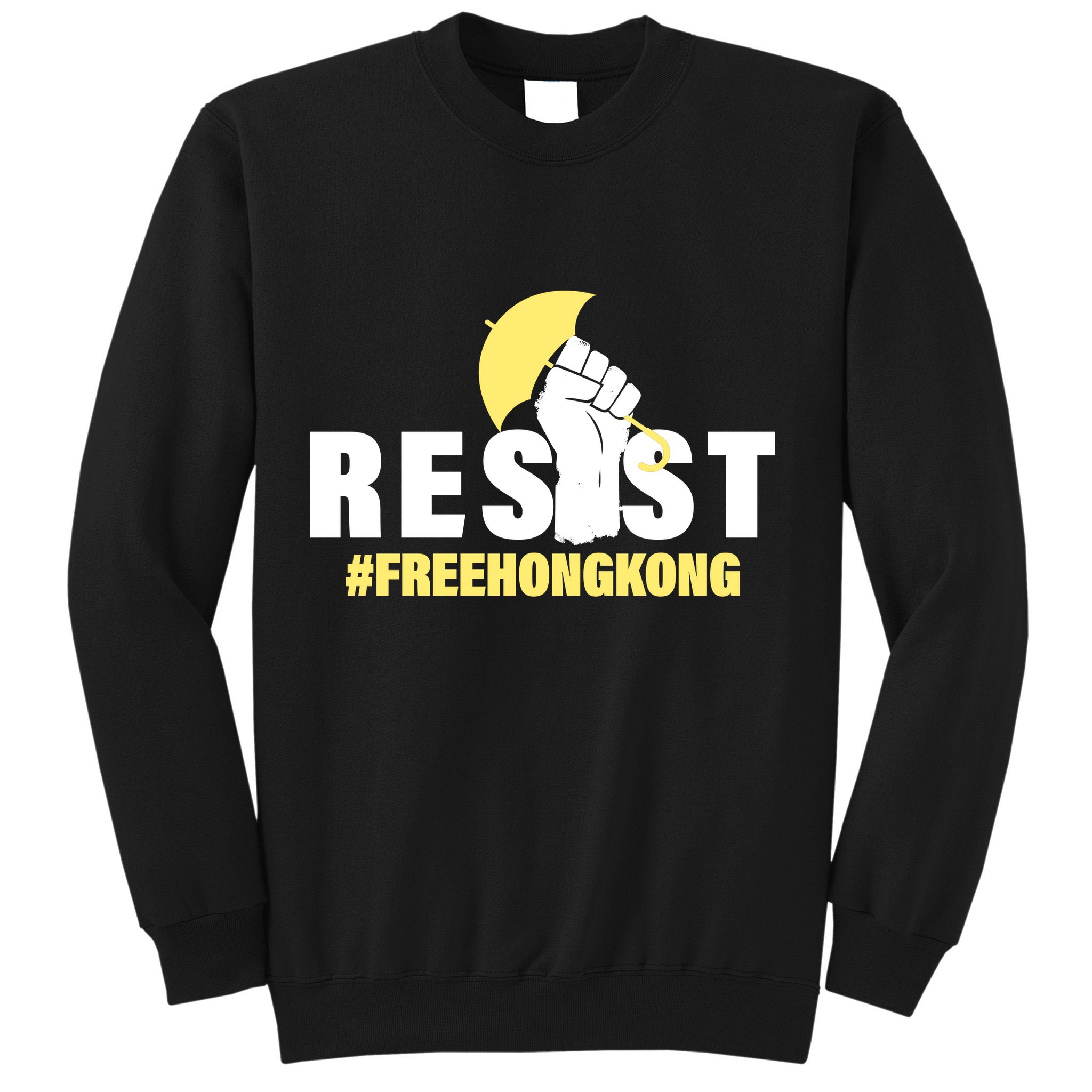 Resist Fight For Hong Kong Yellow Umbrella Movement Sweatshirt