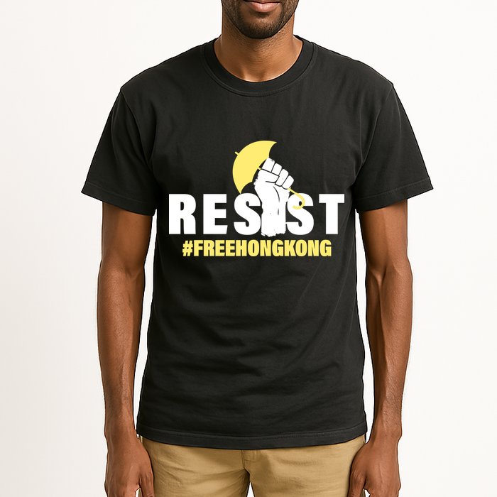 Resist Fight For Hong Kong Yellow Umbrella Movement Tall T-Shirt