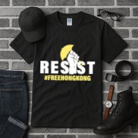 Resist Fight For Hong Kong Yellow Umbrella Movement Tall T-Shirt