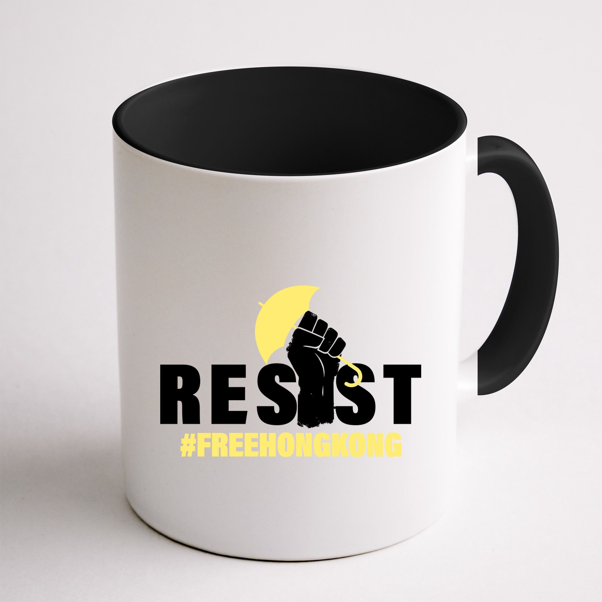 Resist Fight For Hong Kong Yellow Umbrella Movement Mug
