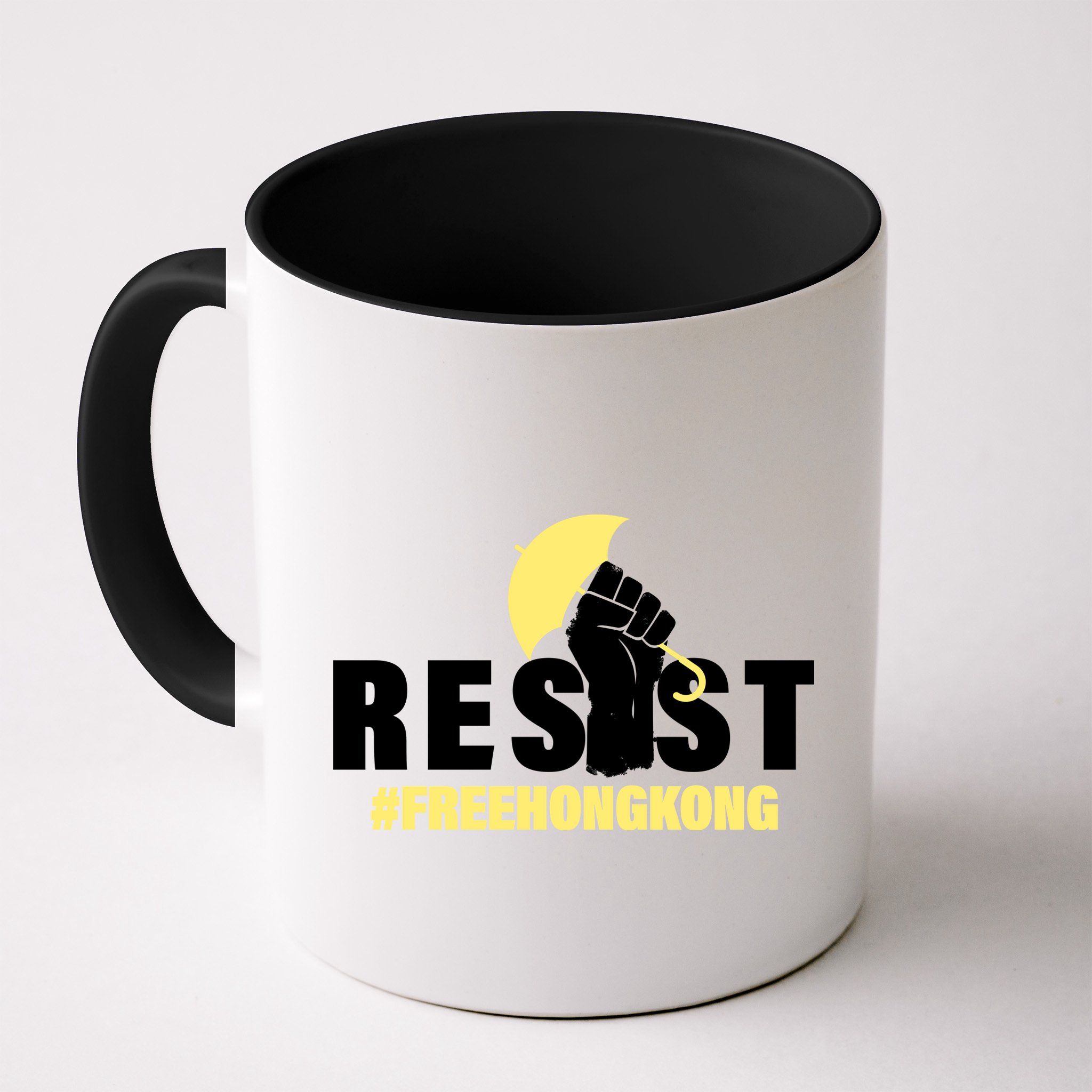 Resist Fight For Hong Kong Yellow Umbrella Movement Mug