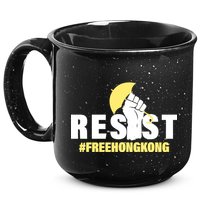Resist Fight For Hong Kong Yellow Umbrella Movement 15oz Campfire Ceramic Mug