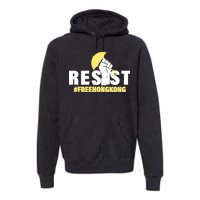 Resist Fight For Hong Kong Yellow Umbrella Movement Premium Hoodie