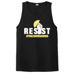 Resist Fight For Hong Kong Yellow Umbrella Movement PosiCharge Competitor Tank