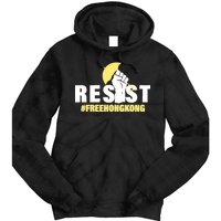 Resist Fight For Hong Kong Yellow Umbrella Movement Tie Dye Hoodie