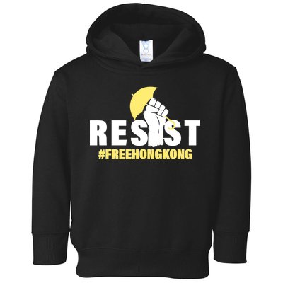 Resist Fight For Hong Kong Yellow Umbrella Movement Toddler Hoodie