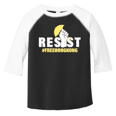 Resist Fight For Hong Kong Yellow Umbrella Movement Toddler Fine Jersey T-Shirt