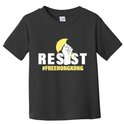 Resist Fight For Hong Kong Yellow Umbrella Movement Toddler T-Shirt