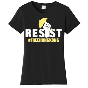 Resist Fight For Hong Kong Yellow Umbrella Movement Women's T-Shirt