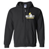 Resist Fight For Hong Kong Yellow Umbrella Movement Full Zip Hoodie