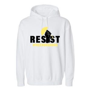 Resist Fight For Hong Kong Yellow Umbrella Movement Garment-Dyed Fleece Hoodie