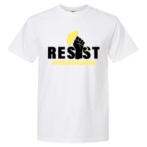 Resist Fight For Hong Kong Yellow Umbrella Movement Garment-Dyed Heavyweight T-Shirt