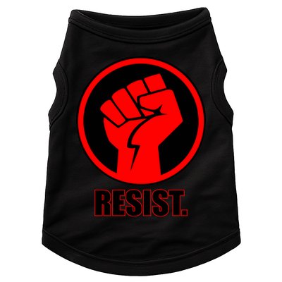Resist Fist Circle Crest Resistance Anti Trump Doggie Tank