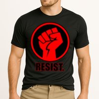 Resist Fist Circle Crest Resistance Anti Trump Cooling Performance Crew T-Shirt