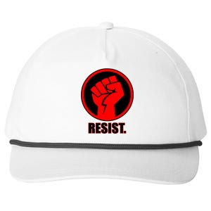 Resist Fist Circle Crest Resistance Anti Trump Snapback Five-Panel Rope Hat