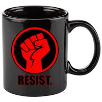 Resist Fist Circle Crest Resistance Anti Trump 11oz C Handle Ceramic Mug