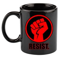 Resist Fist Circle Crest Resistance Anti Trump 11oz C Handle Ceramic Mug