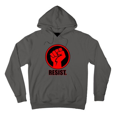 Resist Fist Circle Crest Resistance Anti Trump Hoodie