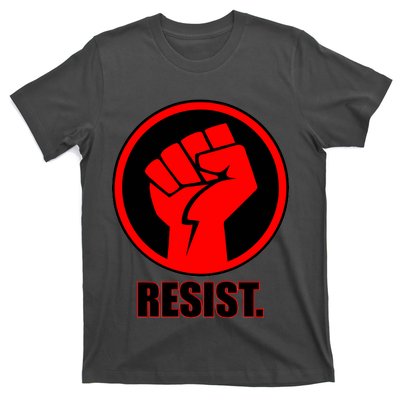 Resist Fist Circle Crest Resistance Anti Trump T-Shirt