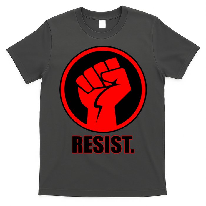 Resist Fist Circle Crest Resistance Anti Trump T-Shirt