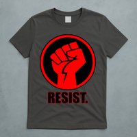 Resist Fist Circle Crest Resistance Anti Trump T-Shirt