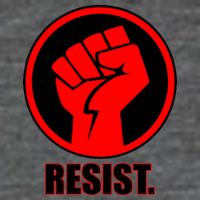 Resist Fist Circle Crest Resistance Anti Trump T-Shirt