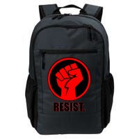 Resist Fist Circle Crest Resistance Anti Trump Daily Commute Backpack