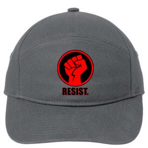 Resist Fist Circle Crest Resistance Anti Trump 7-Panel Snapback Hat