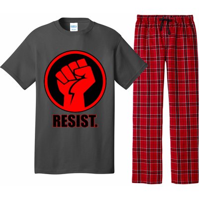 Resist Fist Circle Crest Resistance Anti Trump Pajama Set