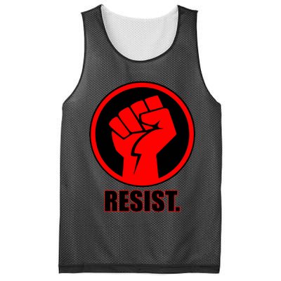 Resist Fist Circle Crest Resistance Anti Trump Mesh Reversible Basketball Jersey Tank