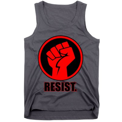 Resist Fist Circle Crest Resistance Anti Trump Tank Top