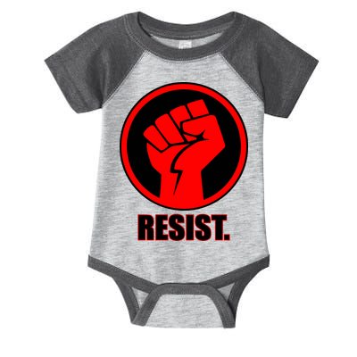 Resist Fist Circle Crest Resistance Anti Trump Infant Baby Jersey Bodysuit