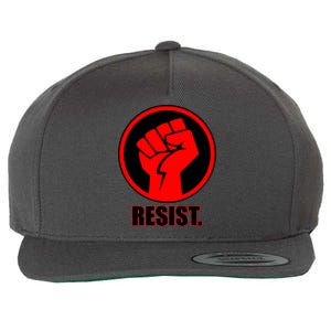 Resist Fist Circle Crest Resistance Anti Trump Wool Snapback Cap