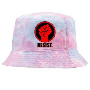 Resist Fist Circle Crest Resistance Anti Trump Tie-Dyed Bucket Hat