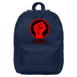 Resist Fist Circle Crest Resistance Anti Trump 16 in Basic Backpack