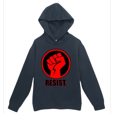 Resist Fist Circle Crest Resistance Anti Trump Urban Pullover Hoodie