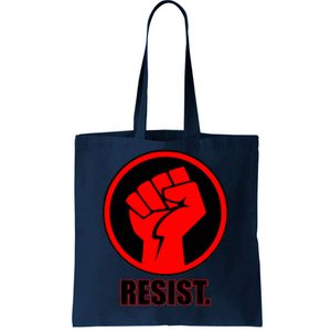 Resist Fist Circle Crest Resistance Anti Trump Tote Bag