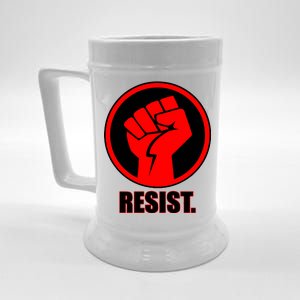 Resist Fist Circle Crest Resistance Anti Trump Beer Stein