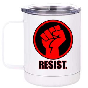 Resist Fist Circle Crest Resistance Anti Trump 12 oz Stainless Steel Tumbler Cup