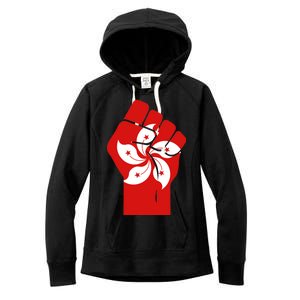 Resist Fist Hong Kong Flag Women's Fleece Hoodie