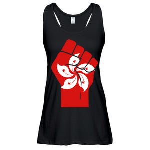 Resist Fist Hong Kong Flag Ladies Essential Flowy Tank