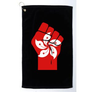 Resist Fist Hong Kong Flag Platinum Collection Golf Towel