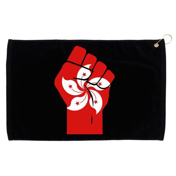 Resist Fist Hong Kong Flag Grommeted Golf Towel