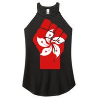 Resist Fist Hong Kong Flag Women's Perfect Tri Rocker Tank