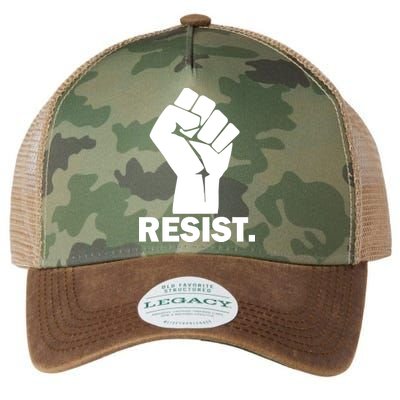 Resist Fist Logo Anti Trump Legacy Tie Dye Trucker Hat