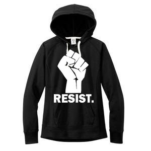 Resist Fist Logo Anti Trump Women's Fleece Hoodie