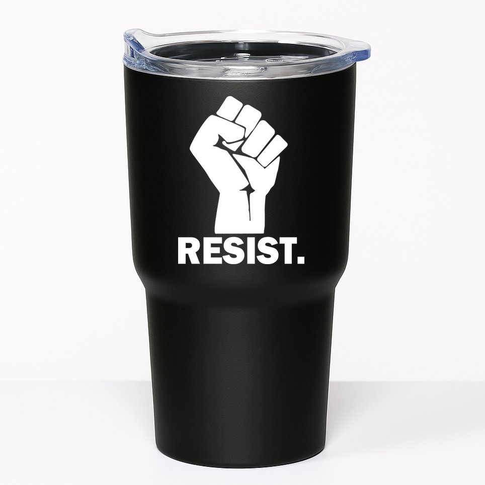 Resist Fist Logo Anti Trump Tumbler