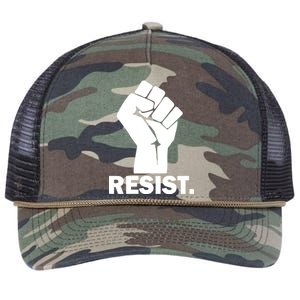 Resist Fist Logo Anti Trump Retro Rope Trucker Hat Cap